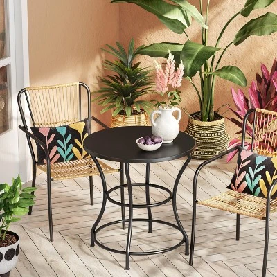 Nolina 27.5" Round Bistro Patio Dining Table, Outdoor Furniture - Opalhouse™ Designed With Jungalow™ 7 Nolina 27.5" Round Bistro Patio Dining Table, Outdoor Furniture - Opalhouse™ Designed With Jungalow™ - Image 5