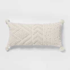 Oversize Embroidered Textured Lumbar Throw Pillow - Opalhouse™ -Opalhouse GUEST 399aa876 36d6 4b87 961b 9076fb8d1e43