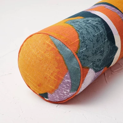 Oversized Bolster Jungalow Geo Print Decorative Throw Pillow - Opalhouse™ Designed With Jungalow™ 5 Oversized Bolster Jungalow Geo Print Decorative Throw Pillow - Opalhouse™ Designed With Jungalow™ - Image 3