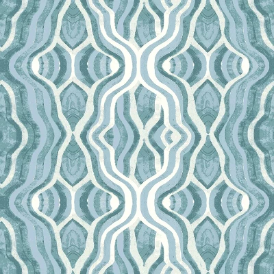 7.5'x7.5' Decorative Trim Scalloped Outdoor Market Umbrella Blue - Opalhouse™ Designed With Jungalow™ 7 7.5'x7.5' Decorative Trim Scalloped Outdoor Market Umbrella Blue - Opalhouse™ Designed With Jungalow™ - Image 5