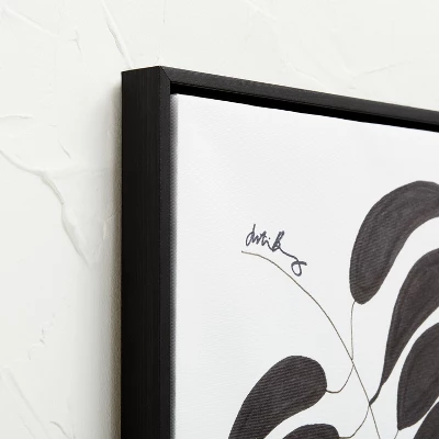 (Set Of 2) 16" X 20" Leaf Duo Framed Canvases Black - Opalhouse™ Designed With Jungalow™ 4 (Set Of 2) 16" X 20" Leaf Duo Framed Canvases Black - Opalhouse™ Designed With Jungalow™ - Image 2